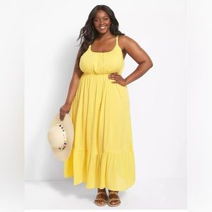 Lane Bryant Sleeveless Cami Midi Dress. NWT. 18 Petite